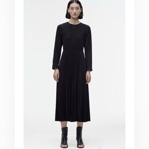 Zara pleated midi dress